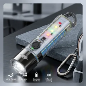 Outdoor Keychain Portable Magnetic Micro rechargeable Flashlight
